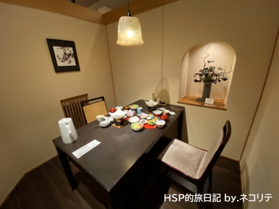 ホテルしんゆの料理個室