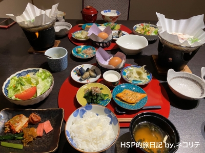 ホテルしんゆの朝食