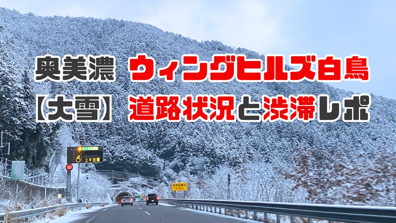 大雪の日のウィングヒルズ白鳥の交通情報