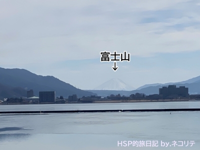 諏訪みずべ公園からの富士山