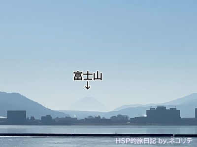 諏訪みずべ公園からの富士山