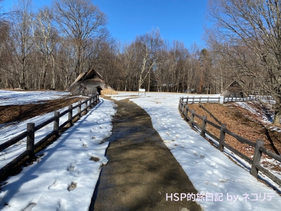 尖石縄文考古館の与助尾根遺跡の竪穴住居