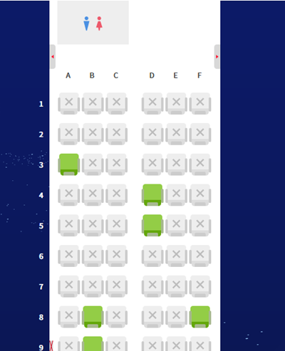 ソラシドエア座席指定